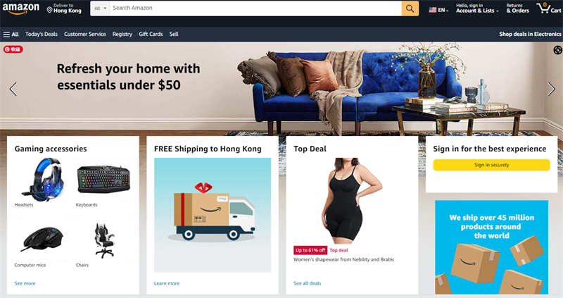 亞馬遜美國站 Amazon.us 網(wǎng)址入口 | 27PR跨境電商導(dǎo)航