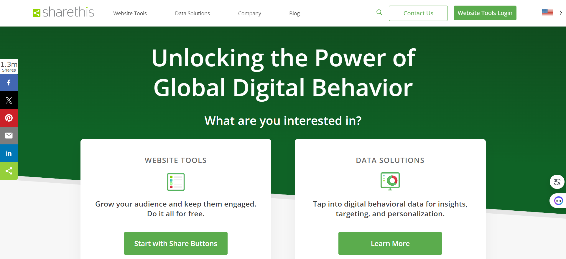 Sharethis 網站分享插件網站 | 27PR跨境電商導航