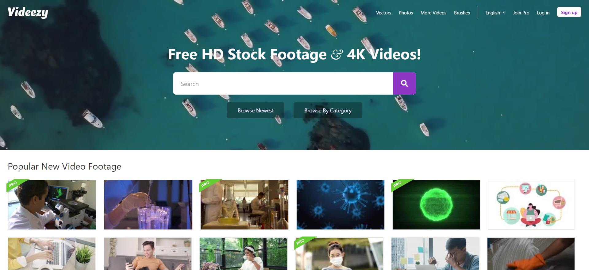 Videezy - 視頻影片素材下載的網站 | 27PR跨境電商導航